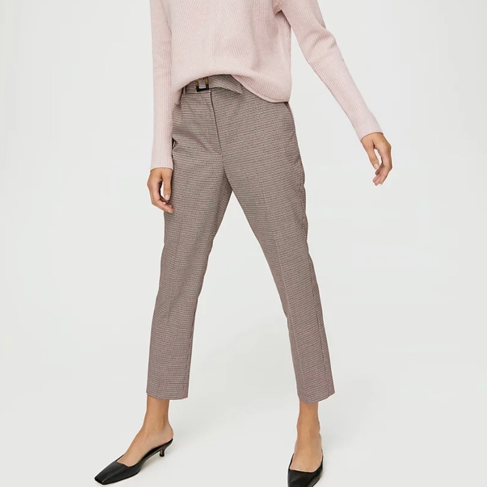 Aritzia Babaton Atelier Walker Check Pant